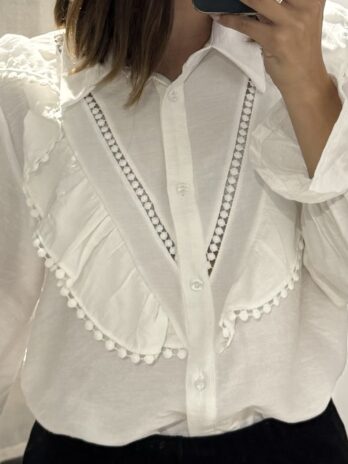 Chemise en Viscose Blanche