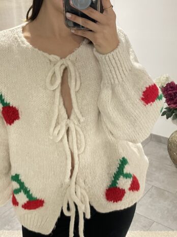 Gilet Cardigan Fluffy crème 